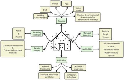 A comprehensive review of microbial contamination in the indoor environment: sources, sampling, health risks, and mitigation strategies